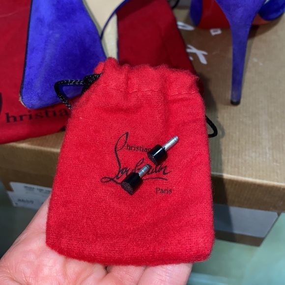VELVET PURPLE IRIZA LOUBOUTIN USED - Picture 8 of 9
